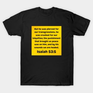 Bible Verse Isaiah 53:5 T-Shirt